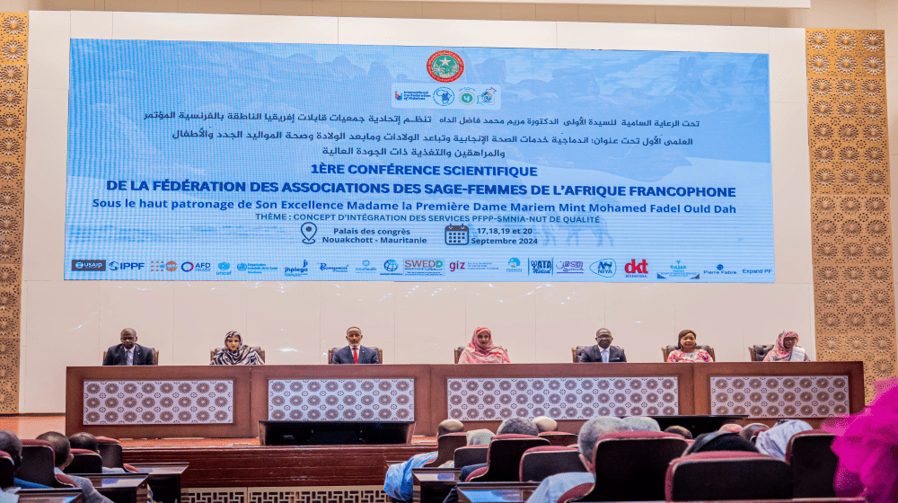 Tenue de la 1ère Conférence scientifique des sages-femmes d'Afrique francophone en Mauritanie.