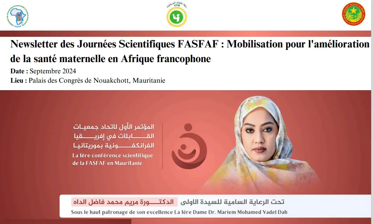 Newsletter des Journées Scientifiques FASFAF : Mobilisation pour l'amélioration de la santé maternelle en Afrique francophone